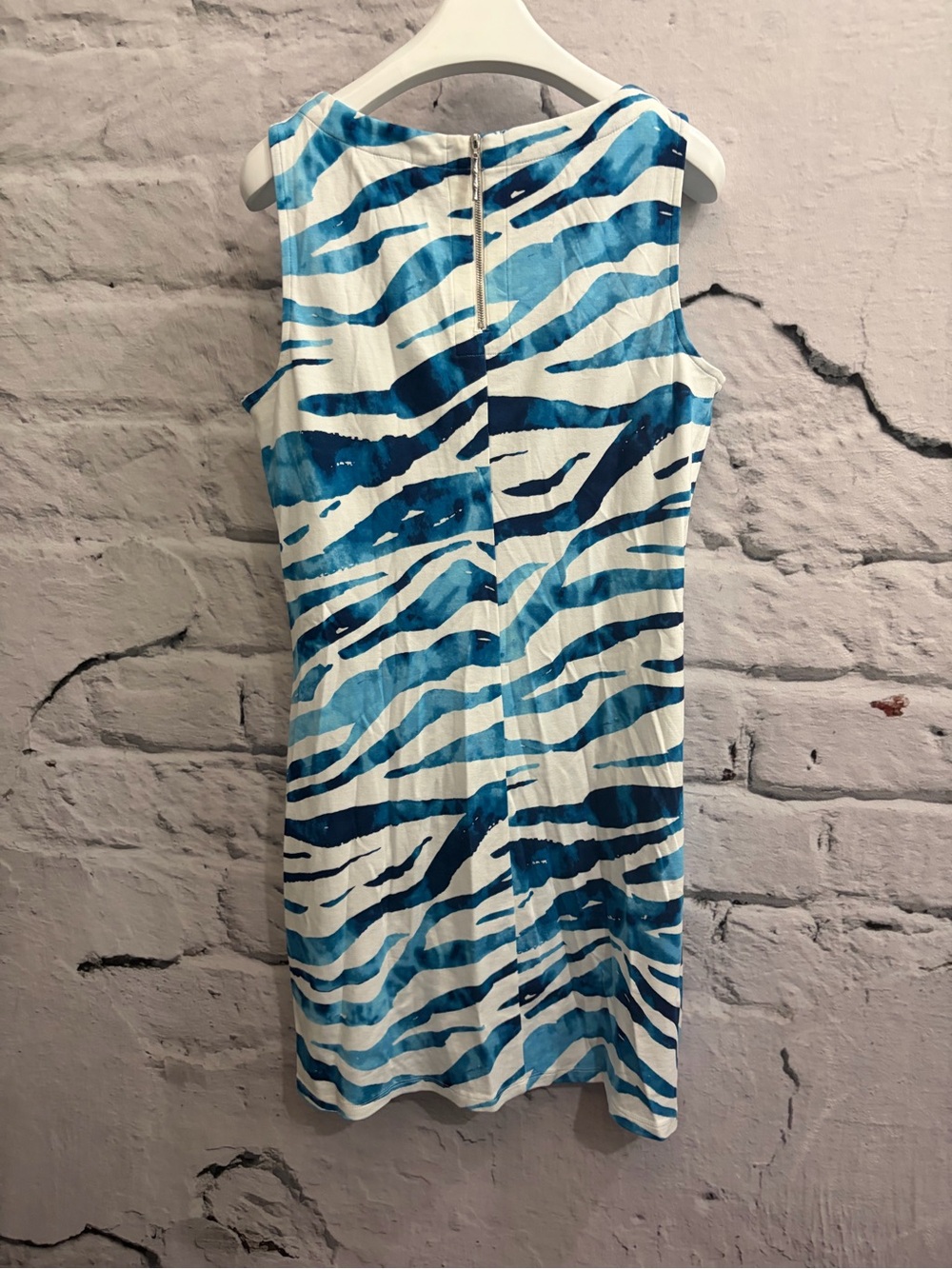 NWT Tommy Bahama Darcy Zanzebra Turquoise White Zebra Print Dress Resort - Picture 4 of 6